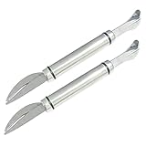 HEALSOPTHY 2 Stück Teiliges Geflügel Darmöffner Werkzeug Tragbarer Geflügeldarm Schnell und Langlebig zum Reinigen und Öffnen von Geflügeldärmen für Küche und Haushalt