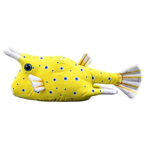 Nohito Lifelike Longhorn Cowfish Stuffed Animal Spiny Box Puffer Fish Plush