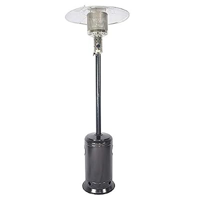 Simple Deluxe 47,000 BTU Outdoor Propane Patio Heater with Wheels, Black