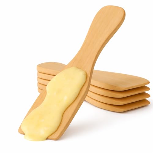 10x Raclette Schaber - Holz - Spachtel & Schieber als Racletteschaber/Racletteschieber - Zubehör