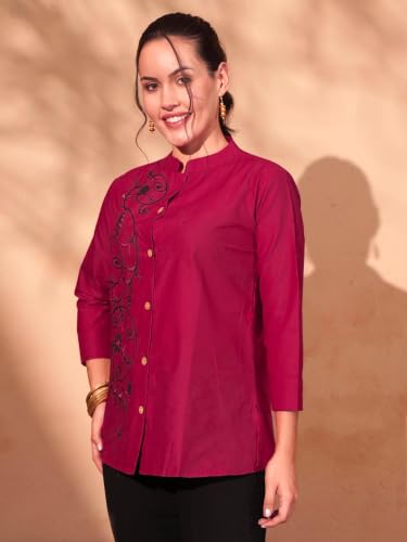 Image of Naixa Women's Pink Cotton Printed Straight Kurta with Pant and Dupatta Set