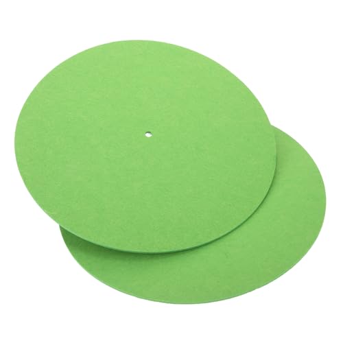 SUPVOX Turntable Accessory 2pcs Vinyl Record Mat Felt Pad for Playing Perfect Present for Vinyl Enthusiasts