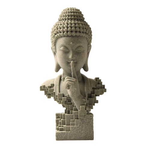 SHIDXIB 1PC Zen-Inspired Buddha Statue, Modern Silent Design for Home Decor, Yoga Spaces, Meditation Areas & Outdoor Gardens