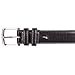 Nautica Mens Double Keeper Dress Leather Belt for Suits and Pants | Classic | Business | Fashion | Adjustable | Metal Buckle - Black, 42
