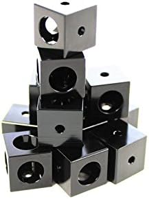 Makerbeam XL Corner Cube Black (15x15x15mm) 12pcs