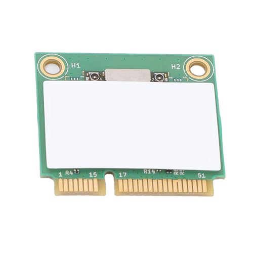 ciciglow Tarjeta Wi Fi 6, BT5.3 Tri Banda 6GHz 5GHz 2.4GHz, 5400Mbps Tarjeta de Red Inalámbrica Wi Fi 6 con interfaz MINI PCIe, Doble Antena de 8dBi para PC y Laptops miniatura 5