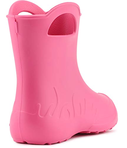 Ladeheid Eva federleichte Kinder Gummistiefel für Jungen und Mädchen Regenschuhe Bequeme und wasserdichte Regenstiefel Kinder LA-CA-01