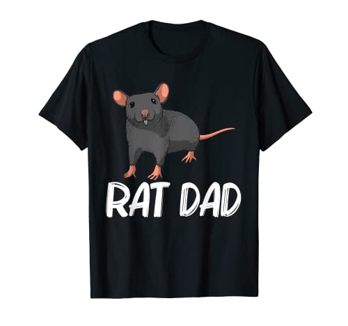 Funny Rat Gift For Dad Father Street Mouse Mice Pet Animal T-Shirt
