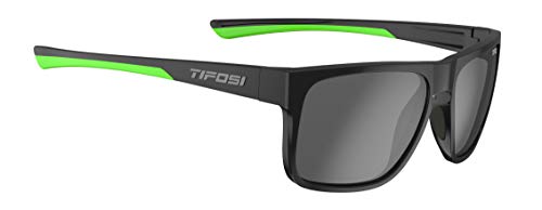 Tifosi Optics Swick Sunglasses with Polarized Lens,Black/Neon,One Size
