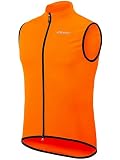 qualidyne Men’s Sleeveless Cycling Jersey, Full Zip, Quick-Dry Breathable Lightweight Knit, 3 Rear Pockets
