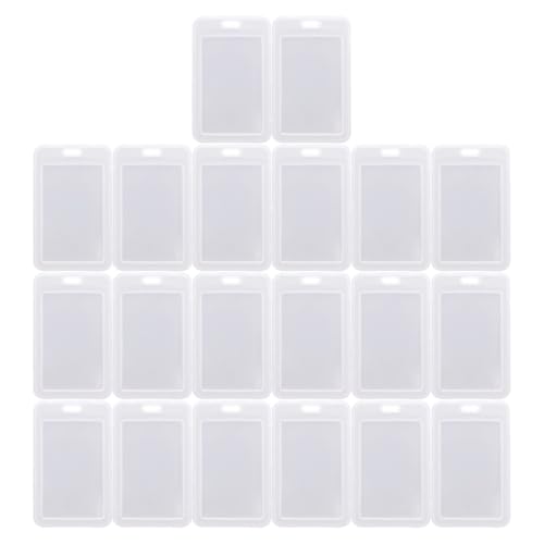 Porta tarjetas de plástico transparente funcional para credenciales de empleados