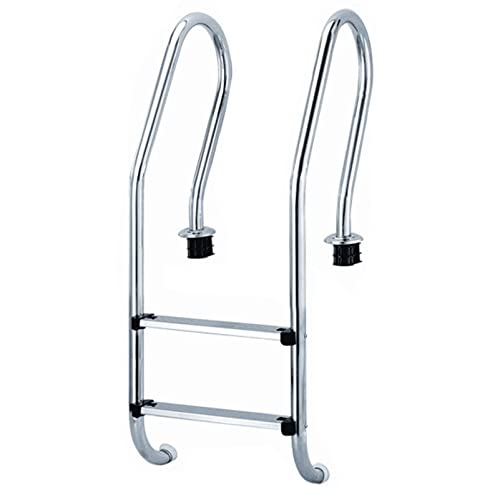 Escalera para Piscina Acero Inoxidable con Pasos Antideslizantes