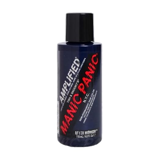 Manic Panic - After Midnight Amplified Creme Vegan Cruelty Free Blue Semi Permanent Hair Dye 118ml
