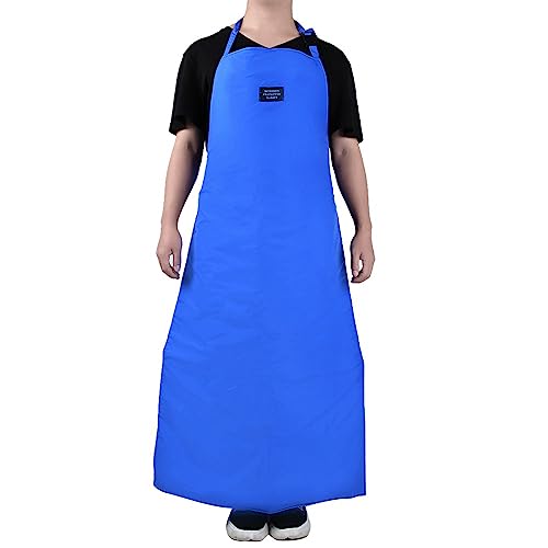 Dioche Safety CryO Apron, Cryogenic Ultra Low Temperature Apron Nitrogen Protective, Safety Cryogenic Apron Blue (90CM long)
