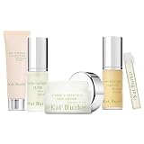 Kat Burki 5 Steps On The Go Travel Size Gift Set. Complete Skincare Routine Kit that Includes Face Cleanser, Toner, Serum, Vitamin C Cream & Facial Oil