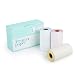 Produktbild Phomemo Buntes Thermopapier Schwarz Charakter auf Gelb / Blau / Rosa 53mm x 6,5m für Phomemo Portable Bluetooth Pocket Mobile Drucker, Eine Rolle jeder Farbe, Insgesamt drei Rollen