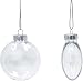Creative Hobbies Clear Plastic Ornament Discs 100mm (3.94") Diameter - Pack of 12 - Great for Crafts!