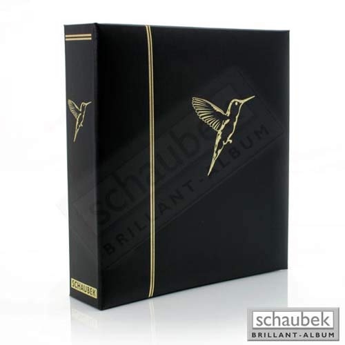 Preisvergleich Produktbild Schaubek Kunstleder-Schraubbinder mit goldener Motivprägung Vögel ohne Schutzkassette ds1015 / Vögel