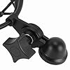 Professional Microphone Shock Mount, Mic Shock Mount Clip with Zinc Alloy Frame, Vibration Isolation for Neumann TLM103 TLM193 TLM127 TLM170 MK4, Includes 5/8 to 3/8 Conversion Nut (Black) #3