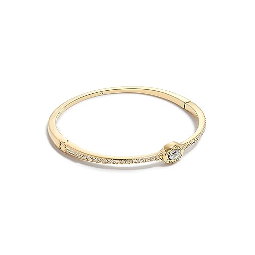 COACH Signature Logo Pave Hinged Bangle Bracelet
