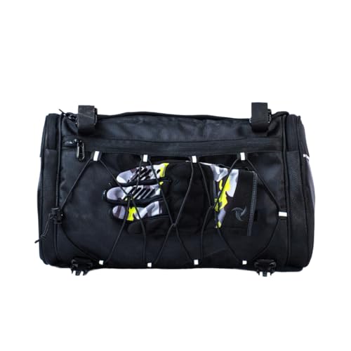 Image of Raida Compass T35 Motorcycle Tail Bag | 35L | 1680D Fabric, EVA Reinforced | Detachable Flap for Extra Luggage | Sling-Bag Convertible | Rain Cover Included