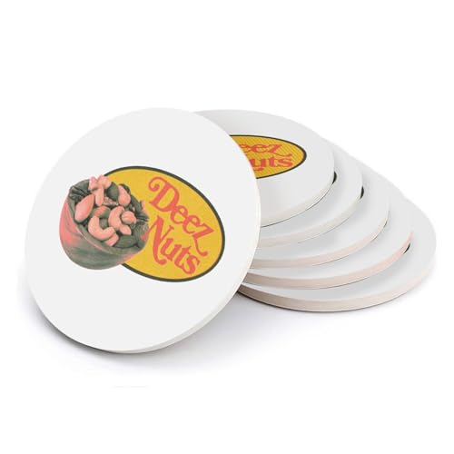 Sous-verres ronds en céramique absorbante contre les taches de verre - 2