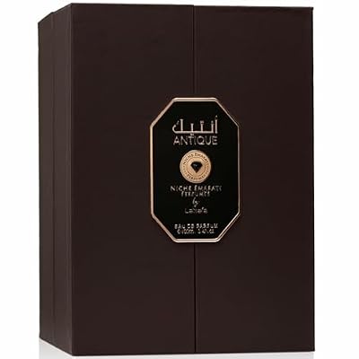 Lattafa Niche Emarati Antique Gourmand, Woody, Floral, Spicy Eau de Parfum for Everyone, 3.4 Ounce / 100 ml