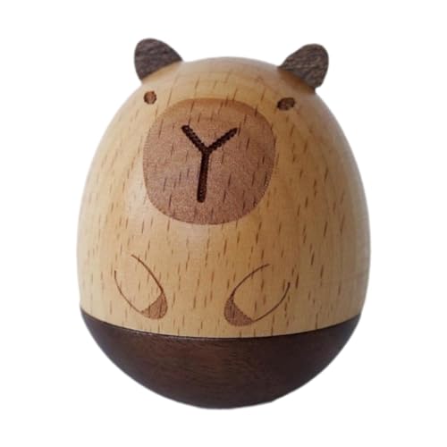 Jouet à bascule Capybara en bois robuste pour décoration de table