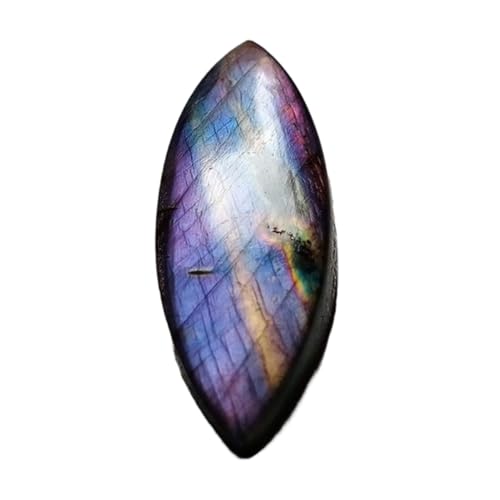 Cabochon labradorite naturelle marquise, pierre fine de joaillerie
