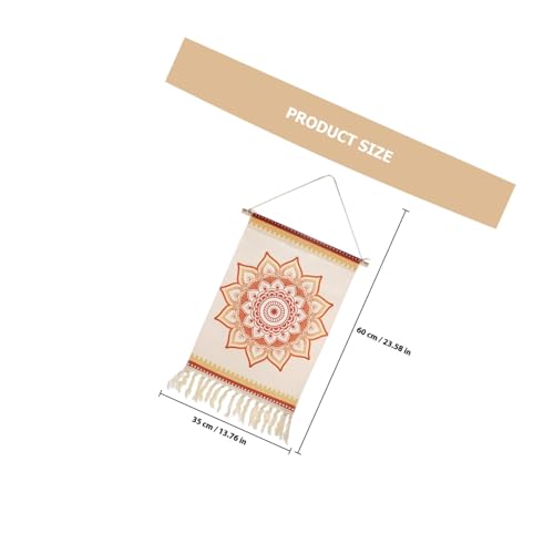 Tapiz colgante bohemio estilo mandala: pack de 2 para el hogar 2