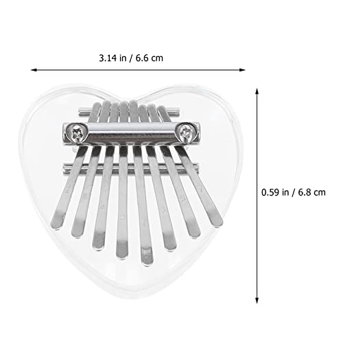 BIENKA Kalimba Acrylique Pouce Piano 8 Touches en Forme De Coeur Mbira Doigt Piano Portable Instruments De Musique for… - Les Beatles, Paul McCartney, John Lennon, RIngo Starr, George Harrison BIENKA Kalimba Acrylique Pouce Piano 8 Touches en Forme De Coeur Mbira Doigt Piano Portable Instruments De Musique for… – Image 7