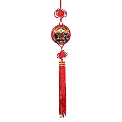 ZYEPE Dragon Face Wall Hanging (Multicolor)