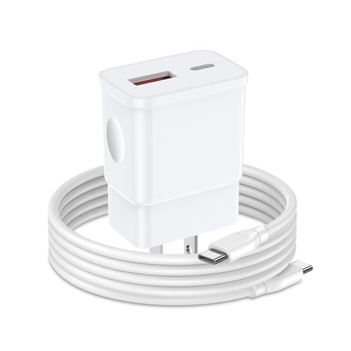 USB C Fast Charger Cable Android Charger Cord for Samsung Galaxy A37 A57 A36 A17 A56 A16 5G A26 A35 A15 S26 A25 S24 FE,25W USB A+C Phone Charger Block,6 FT 60W Super Fast Charging Type C to C Cable
