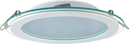 18w LED Einbauleuchte Panel mit Glas Rahmen Unterputz Einbaulampe Deckenleuchte Deckenlampe Lampe Rund Ø 200mm Neutralweiss