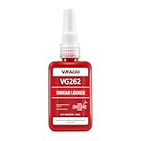 VIKAGU 262 Red High Strength Thread Locker - Resists High Heat, Oil & Chemicals - Permanent Locking Adhesive...