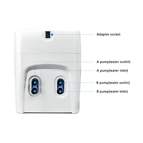 Automatic Watering System,Double Pump Mini Drip Irrigation Kit,Houseplants Cultivation Device with Digital Interval Programmable Timer,Power Adapter or Battery Operation for Indoor 15 Potted
