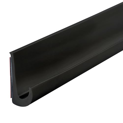 HARUMAKI 雨どい 車ドアモール テープ式 ドレインモール 汎用 高さ3.8cm 幅1.4cm J型 ドリップレール 雨ストリップ 屋根 雨 切換弁 粘着バッキング 柔軟なJ型 トリムモールディング 車 バン ドア モーターホーム用 (5M)