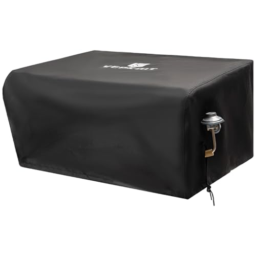 Griddle Cover for Blackstone 17 inch Griddle with Hood Heavy Duty Waterproof Gas Grill Cover Fits Blackstone Griddle Weather Resistant Tabletop Griddle Cover Outdoor BBQ Grilling Accessories