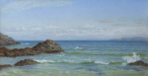 Peinture murale de mer paysage abstrait pour créer un salon apaisant