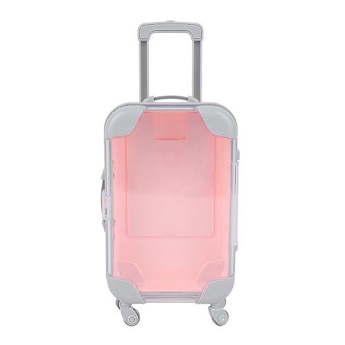 Kiyza False Eyelash Storage Box Portable Travel Organizer Mini Luggage False Eyelash Tray Makeup Tool (PINK)
