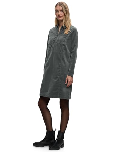 Street One Damen 1408994 Cordkleid mit Zipper, Balsam Green, 44