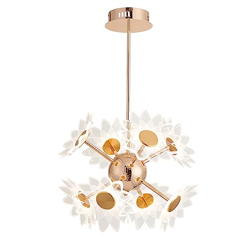 Lustre salon design branche pour repas romantique et chic