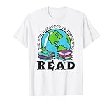 Photo Gallery il mondo appartiene a coloro che leggono libri, bookish bookworm maglietta Photo Gallery il mondo appartiene a coloro che leggono libri, bookish bookworm maglietta