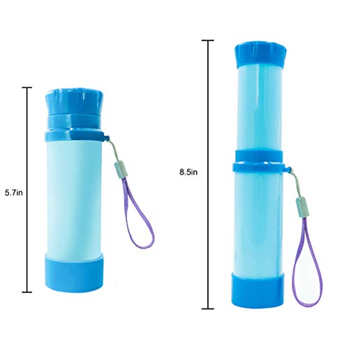 Luwint Portable Pocket Pirate Monocular Telescope - Retractable Educational Science Toys Spyglass For Kids Boys Girls (Cambridge Blue) #TOP3
