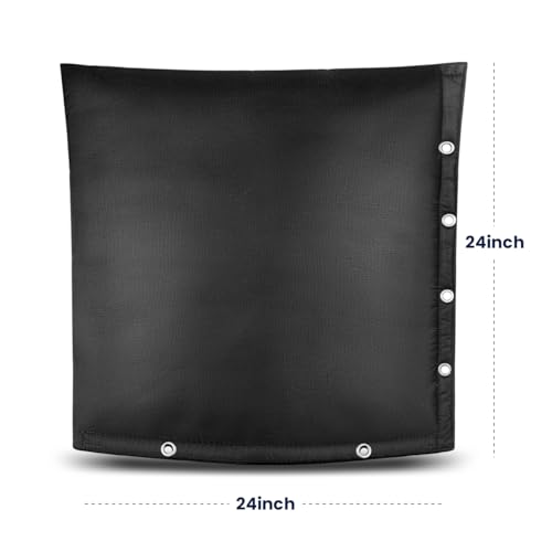 Heavy Duty Backflow Insulation Cover, Winter Freeze Protection, Five-Layer Waterproof Design, Easy Velcro Installation with Grommet Holes, 24''W x 24''H- Black by i frmmy - Image 6