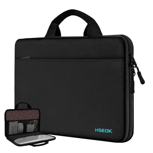 Image of Hseok Laptop Case 13.3-14 Inch Sleeve,TSA Shockproof Computer Handbag,Compatible with MacBook Neo /Pro 14 M5 /M4 /M3 /M2 /M1,All Models 13.3 inch MacBook Air /Pro,XPS 13 /14,Most 13-14 Notebooks,B01k01