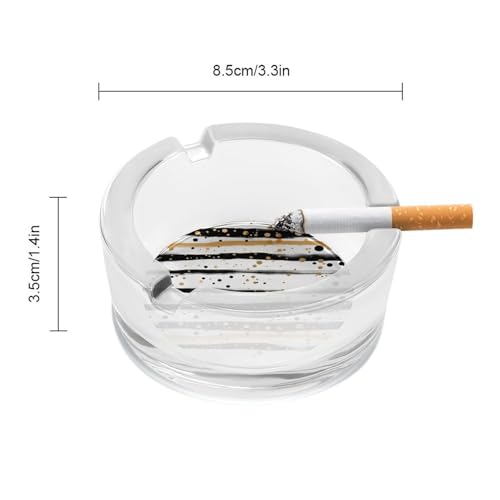 Cendrier pour cigarettes en verre résistant intérieur extérieur
