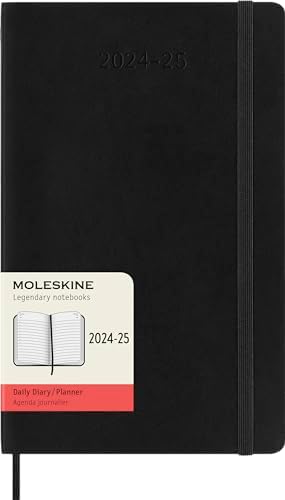 Moleskine Täglicher Planer 2024-2025, Agenda 18 Monate 2025, TagesAgenda mit Wei