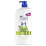 Head & Shoulders Apple Fresh 2in1 Anti Dandruff Shampoo, 800ml Pump, Up to 100% Dandruff Protection + Moisturised Hair, Clinically Proven, For Daily use, Fresh Feeling with Apple Scent