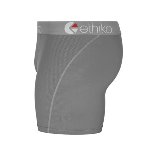 Ethika Mens MicroMesh MID Boxer Brief | Dark Grey2